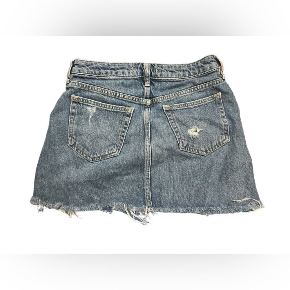 Free People We The Free Harvey
Distressed Blue Denim Jean Mini Skirt 26 - Picture 6 of 14